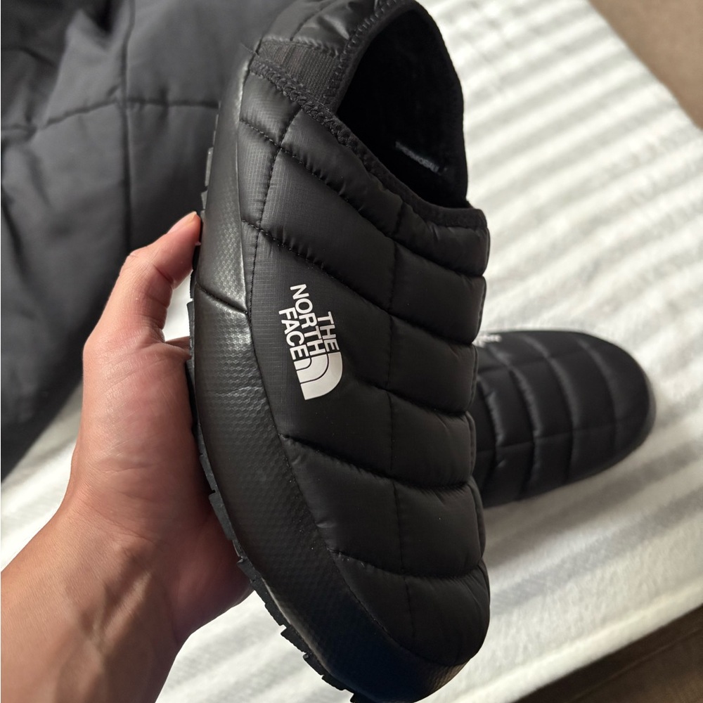 The North Face ThermoBall Black Quilted Slippers